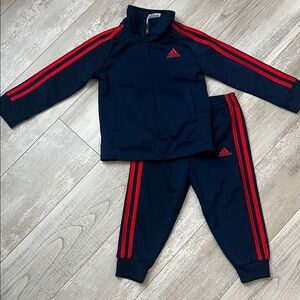 Adidas Youth Navy and Red Athletic Set